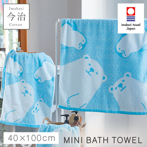 今治タオルブランド ミニバスタオル 白くまとペンギン.|m2